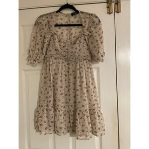 Trixx clothing company floral Y2K baby doll dress size small